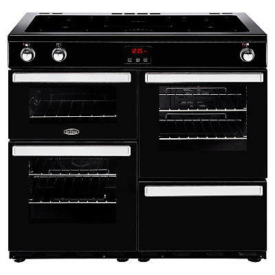 Belling Cookcentre 100EI Electric Range Cooker With Induction Hob Black